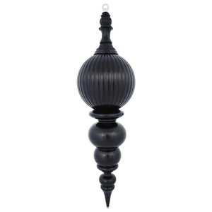 28" Black Shiny Finial Ornament 1