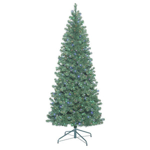 9.5' x 47" Artificial Oregon Slim Tree with 900 Multi Color LED Lights 1
