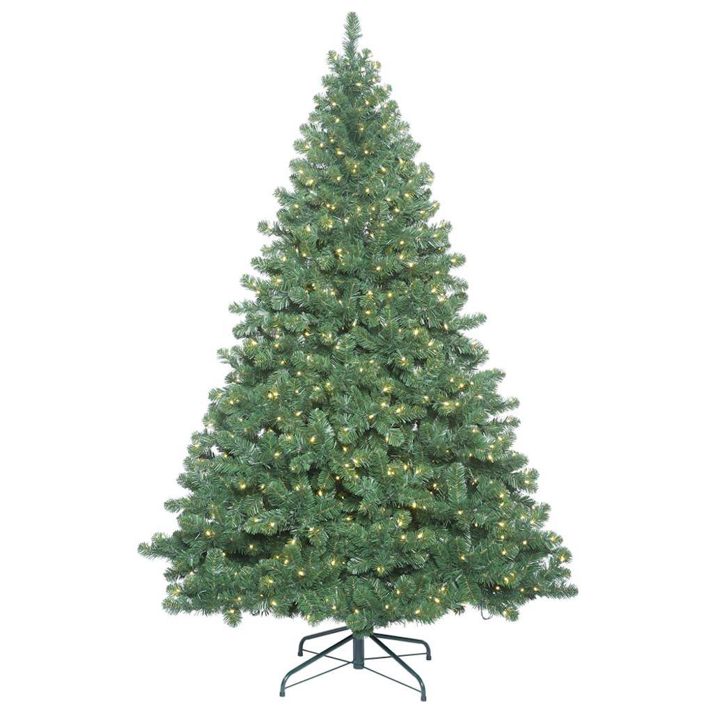 7.5' x 65" Artificial Oregon Fir Tree with 900 Warm White LED Lights 1