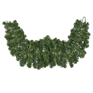4' Artificial Oregon Fir Swag Garland 50 Multi-Colored LED Lights 2