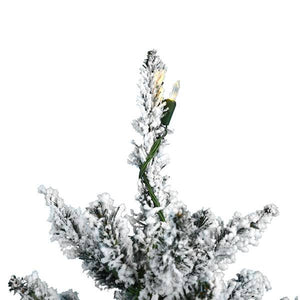 2' Artificial Flocked Anoka Tree w/Burlap Base 35 Warm White LED Lights 2