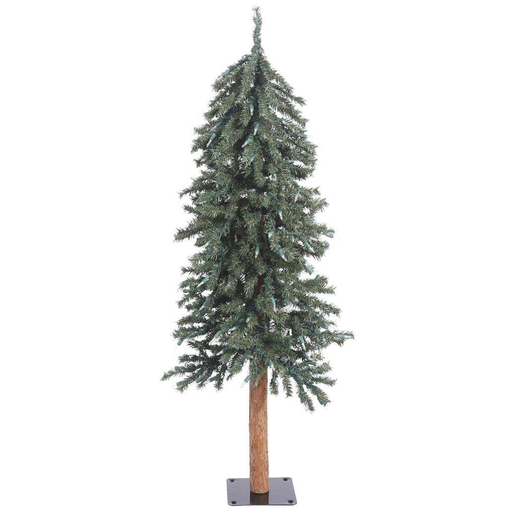 4' x 25.5" Artificial Natural Bark Alpine Tree 1