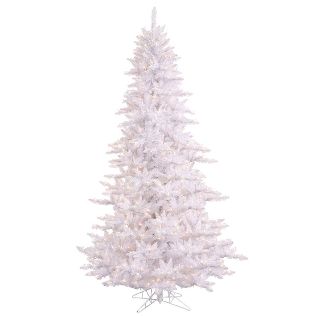 12' x 74" White Tree with 1,650 Warm White LED Lights 1