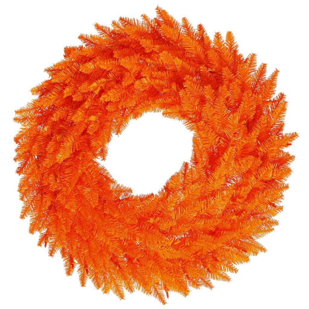 30" Artificial Orange Fir Wreath 1