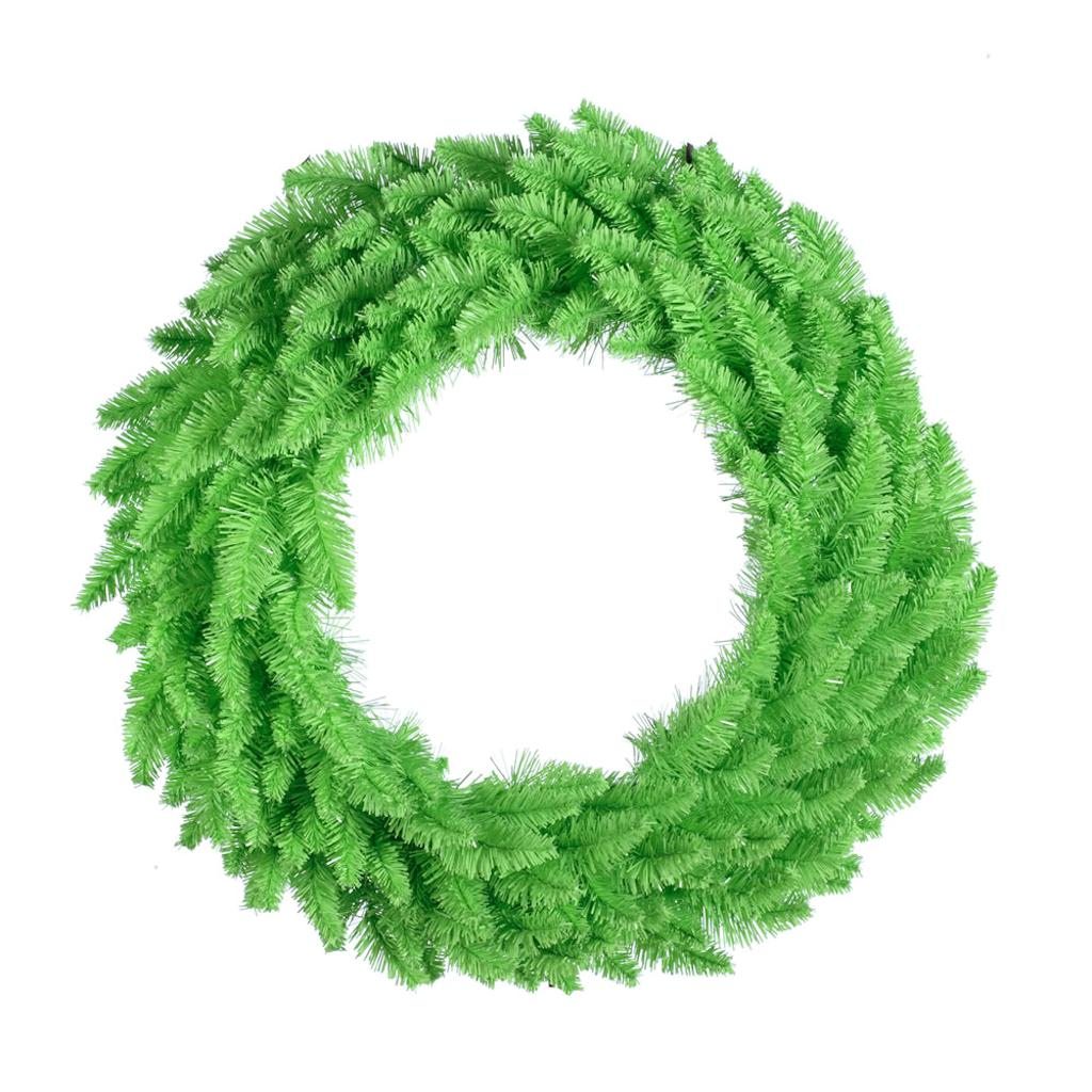36" Artificial Lime Fir Wreath 1