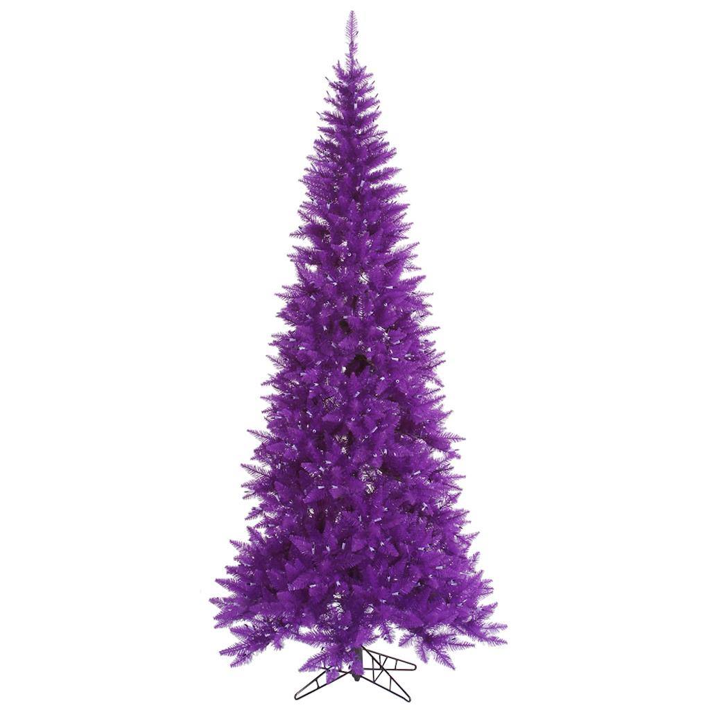5.5' x 30" Purple Slim Fir Tree 1