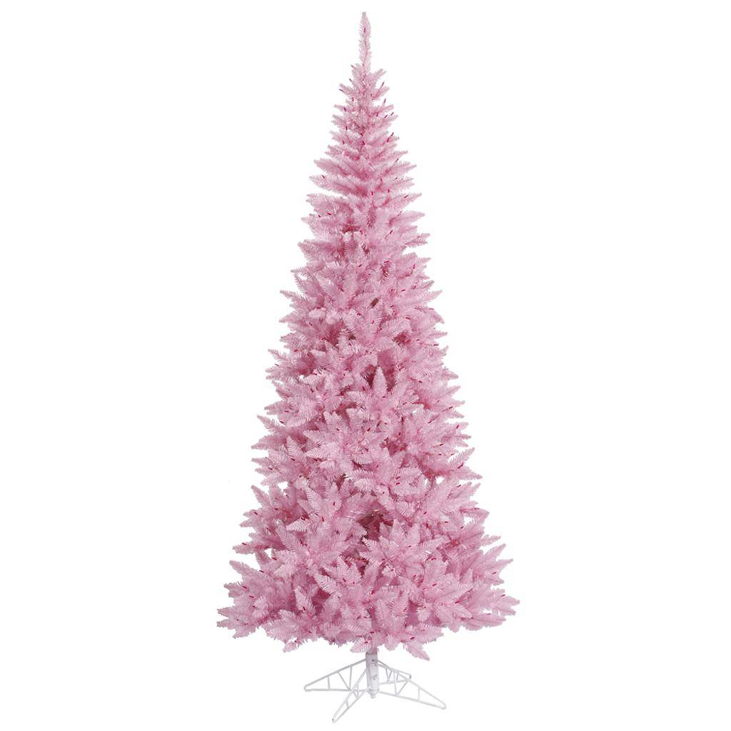 5.5' x 30" Pink Slim Fir Tree 1