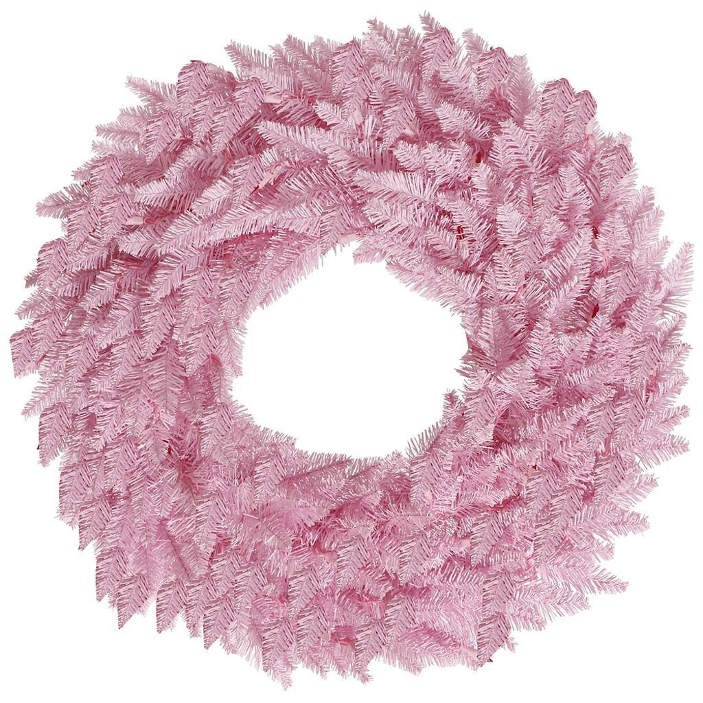 36" Artificial Pink Fir Wreath 1