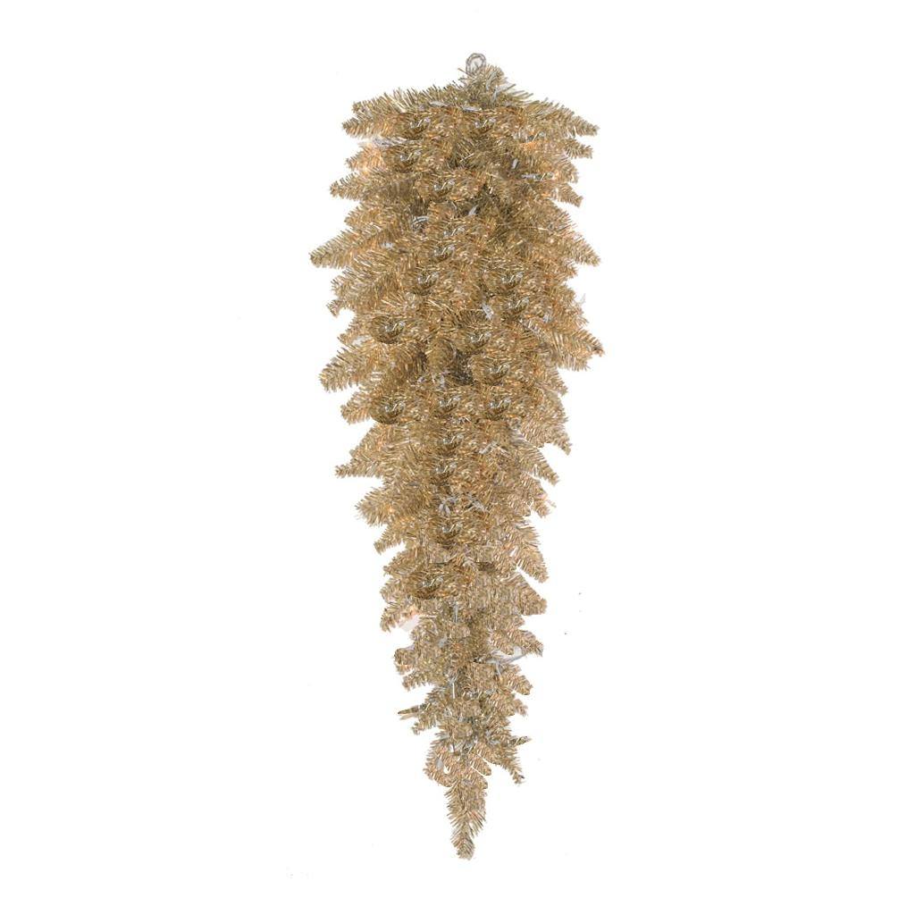 36" Artificial Champagne Fir Teardrop 1