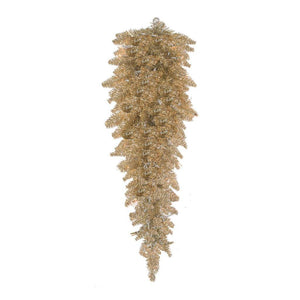 36" Artificial Champagne Fir Teardrop 1