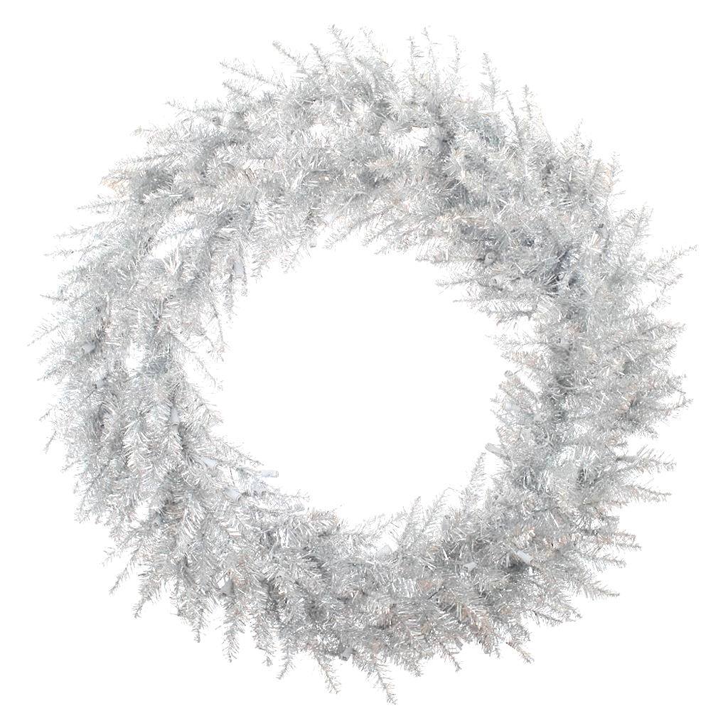 60" Artificial Silver Fir Wreath 1