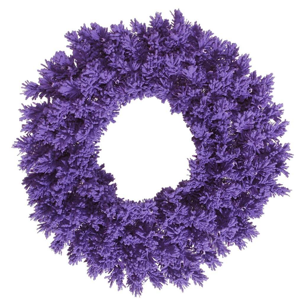 30" Artificial Flocked Purple Fir 1
