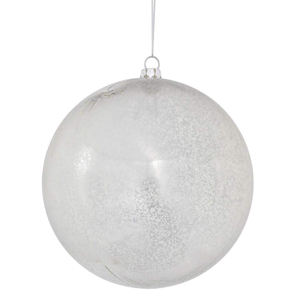 4.75" Silver Shiny Mercury Ball Ornaments (4 pack) 1
