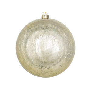 8" Champagne Mercury Finish Ball Ornament 1
