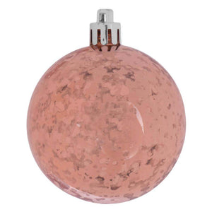10" Rose Gold Shiny Mercury Ball Ornament 1