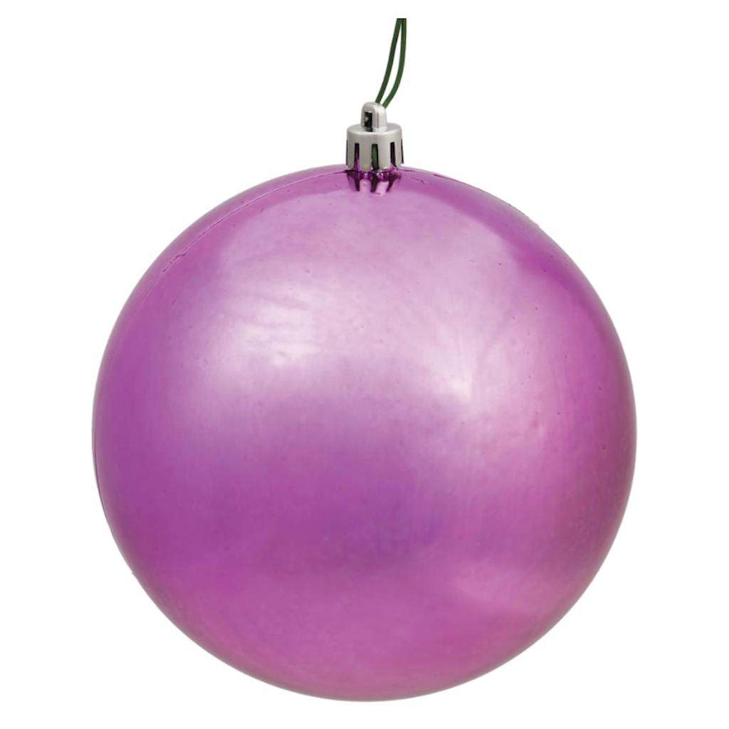 2.4" Mauve Shiny Ball Ornament (24 pack) 1
