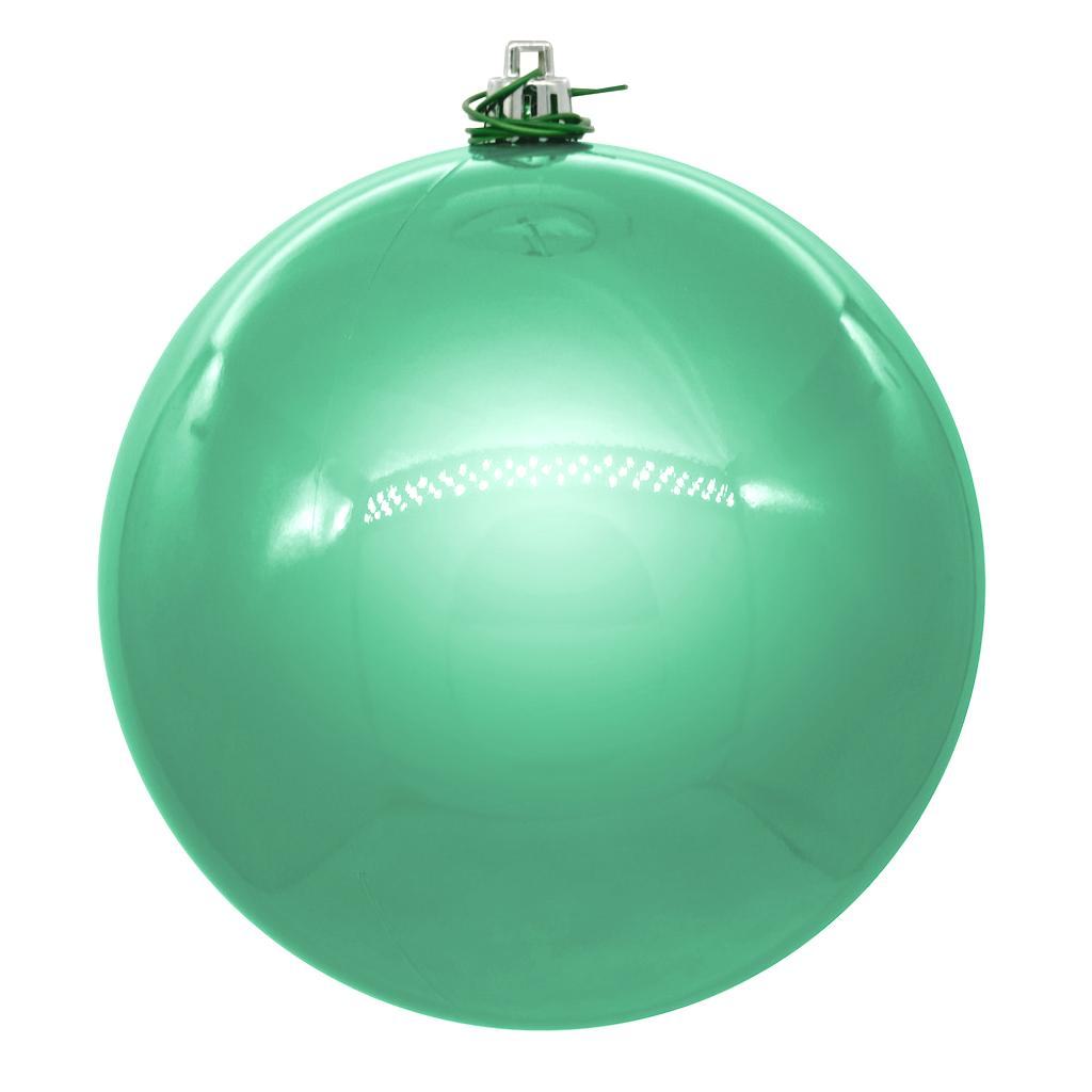 3" Seafoam Shiny Ball Ornament (12 pack) 1