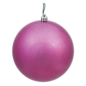3" Mauve Candy Ball Ornament (12 pack) 1