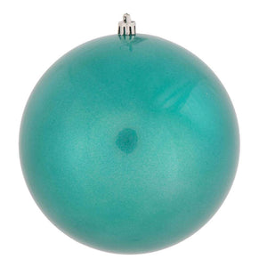 4" Teal Candy Ball Ornament (6 pack) 1
