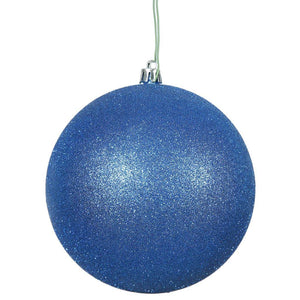 4.75" Blue Glitter Ball Ornament (4 pack) 1