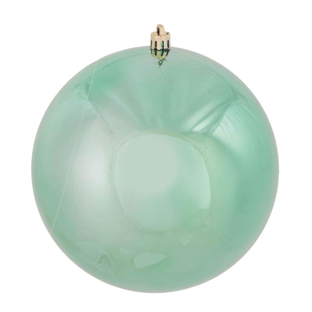 4.75" Seafoam Shiny Finish Ball Ornament (4 pack) 1