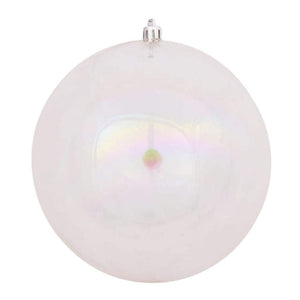 6" Clear Iridescent Ball Ornament (4 pack) 1