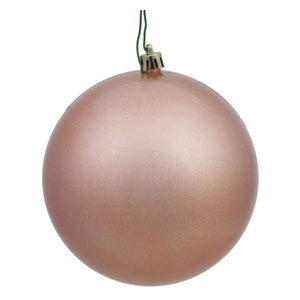 6" Rose Gold Candy Ball Ornament (4 pack) 1