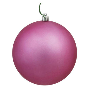 10" Mauve Matte Ball Ornament 1