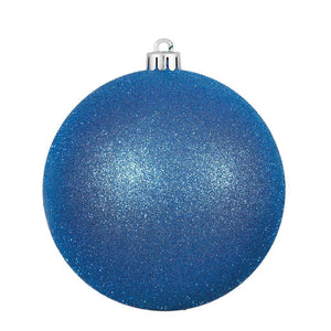 12" Blue Glitter Ball Ornament 1