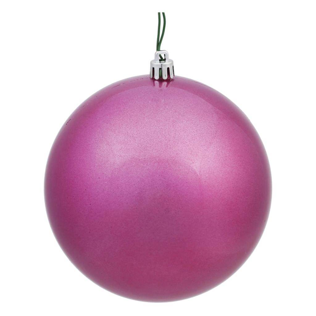 12" Mauve Candy Ball Ornament 1