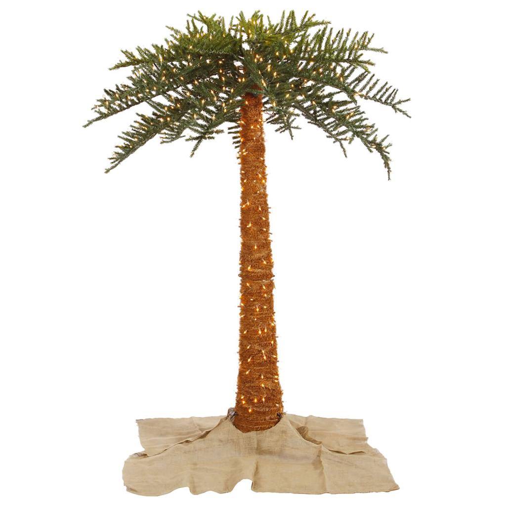 6' Artificial Outdoor Royal Palm Tree 500 LED Lights 1