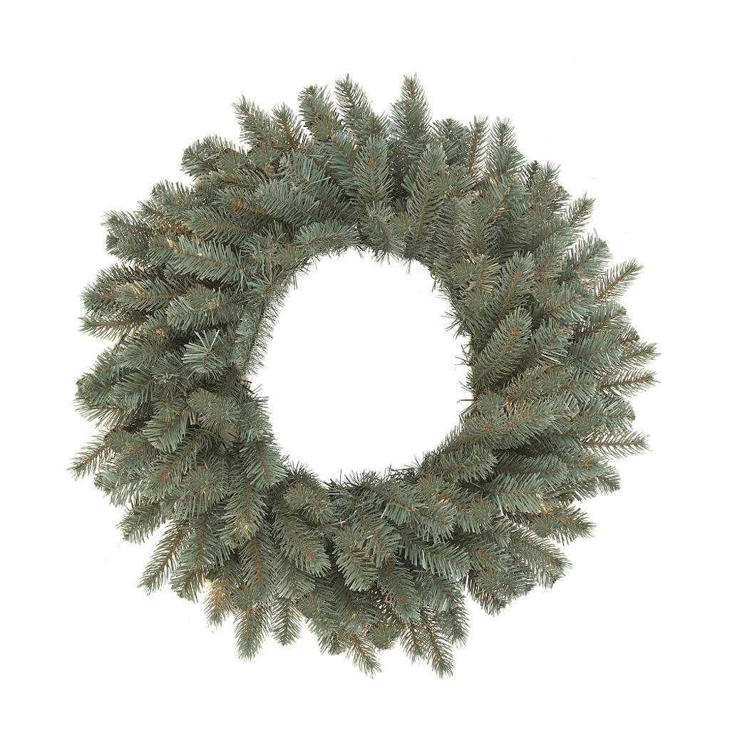 72" Artificial Colorado Blue Spruce Wreath 1