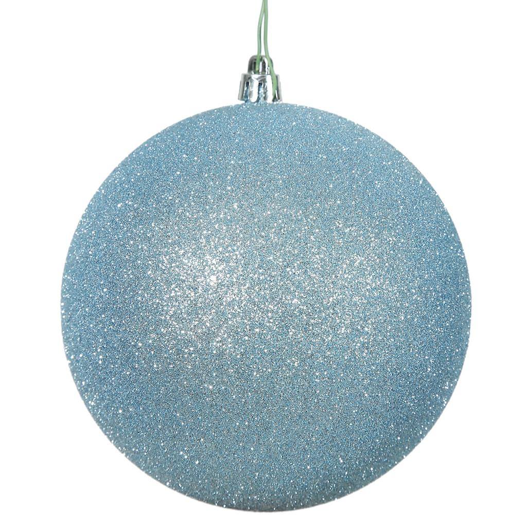 2.75" Baby Blue Glitter Ball Ornament (12 pack) 1