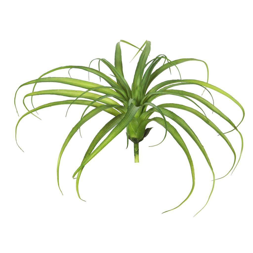 14" Artificial Frosted Green Grass Stem (3 pack) 1
