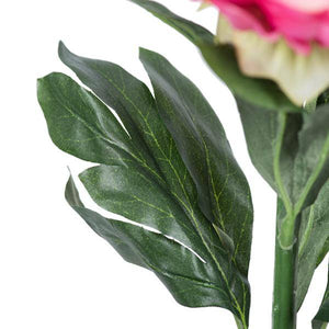 24" Artificial Pink Peony Stem (3 Pack) 4