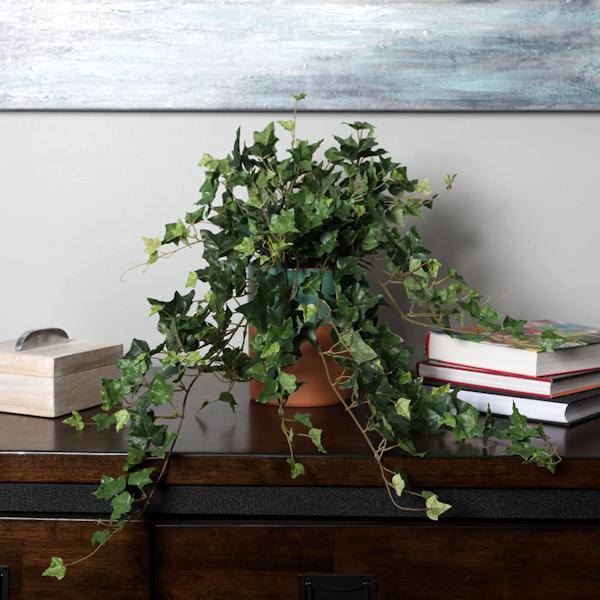 26" Artificial Green Mini Ivy Hanging Spray 3