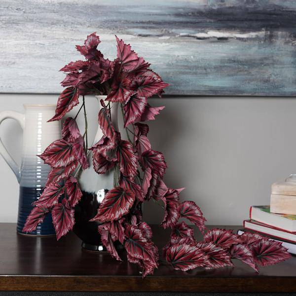 38" Artificial Red Begonia Hanging Spray 2