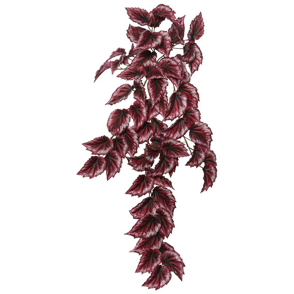 38" Artificial Red Begonia Hanging Spray 1