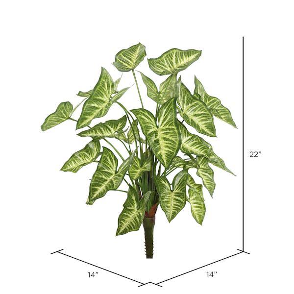 22" Artificial Green Syngonium Spray 2