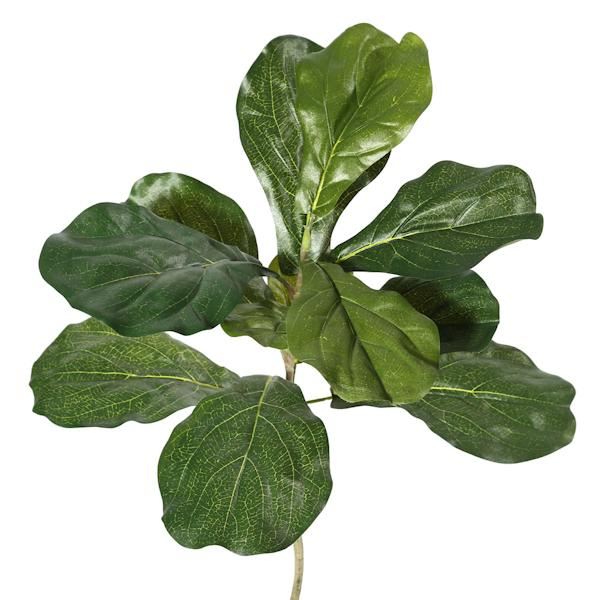 72" Artificial Fiddle Tree in Black Planter Pot 2