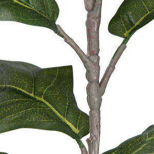 84" Artificial Fiddle Tree in Black Planter Pot 5