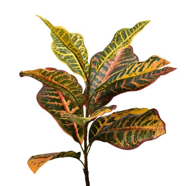 84" Artificial Croton Tree in Black Planter Pot 2