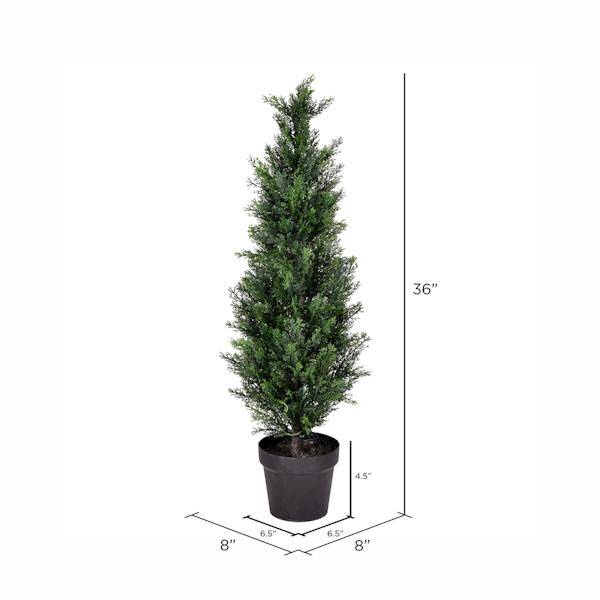 36" Artificial Potted Cedar Tree 4