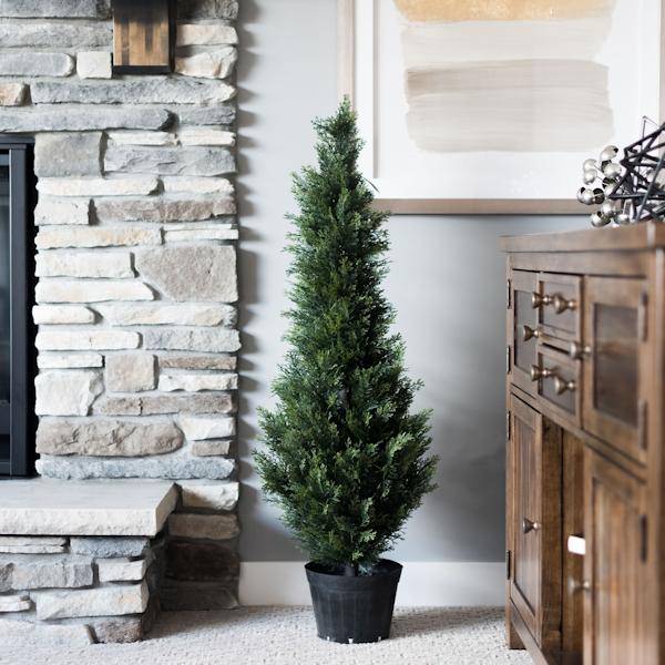 36" Artificial Potted Cedar Tree 5