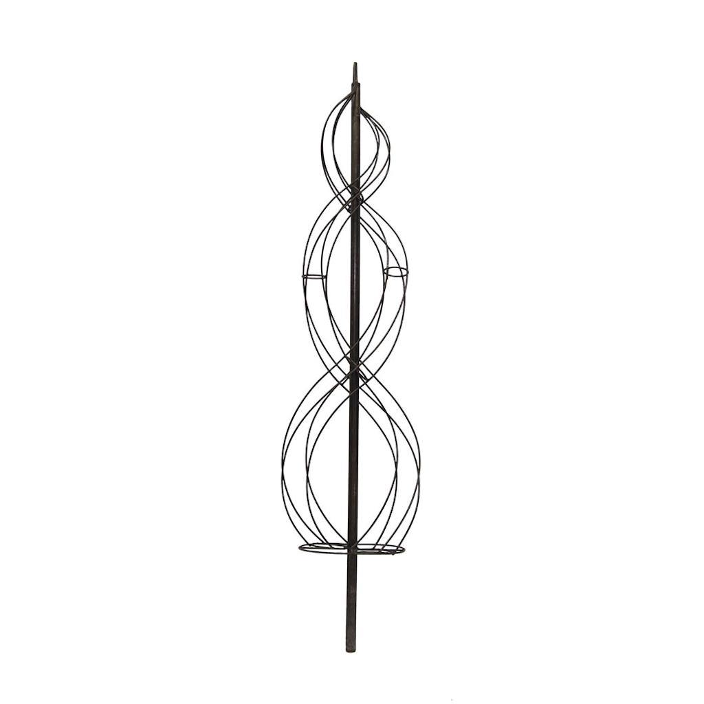 4' Double Spiral Metal Topiary Frame 1