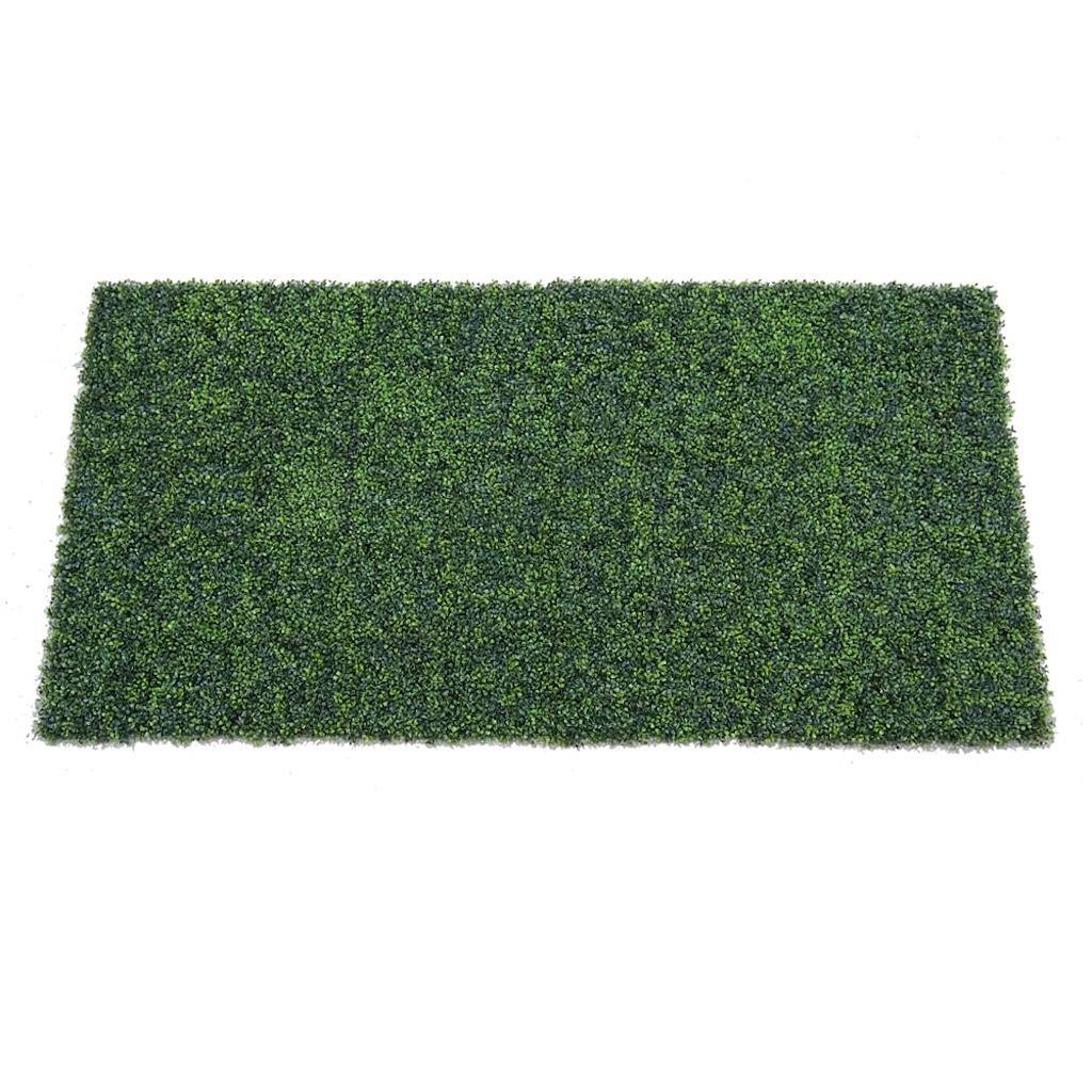 50"X100" Artificial Green Boxwood Mat 1