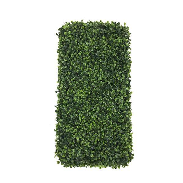 24"L x 12"W Artificial Green Boxwood Hedge 4