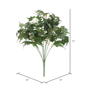 17" Artificial Green Star Ivy Bush 3
