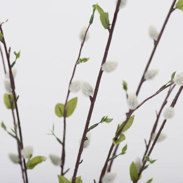 36" Artificial Gray Pussy Willow Spray 2