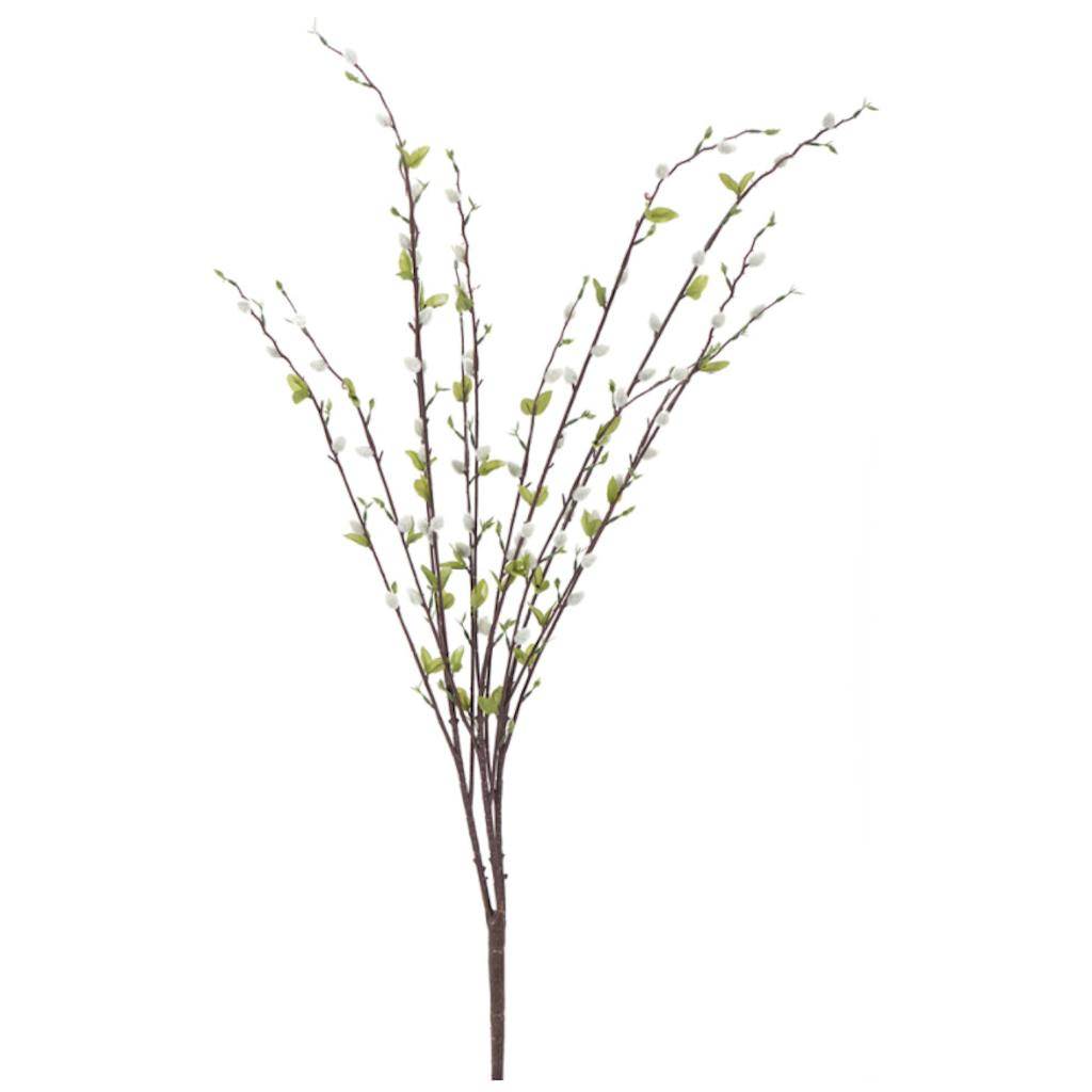36" Artificial Gray Pussy Willow Spray 1